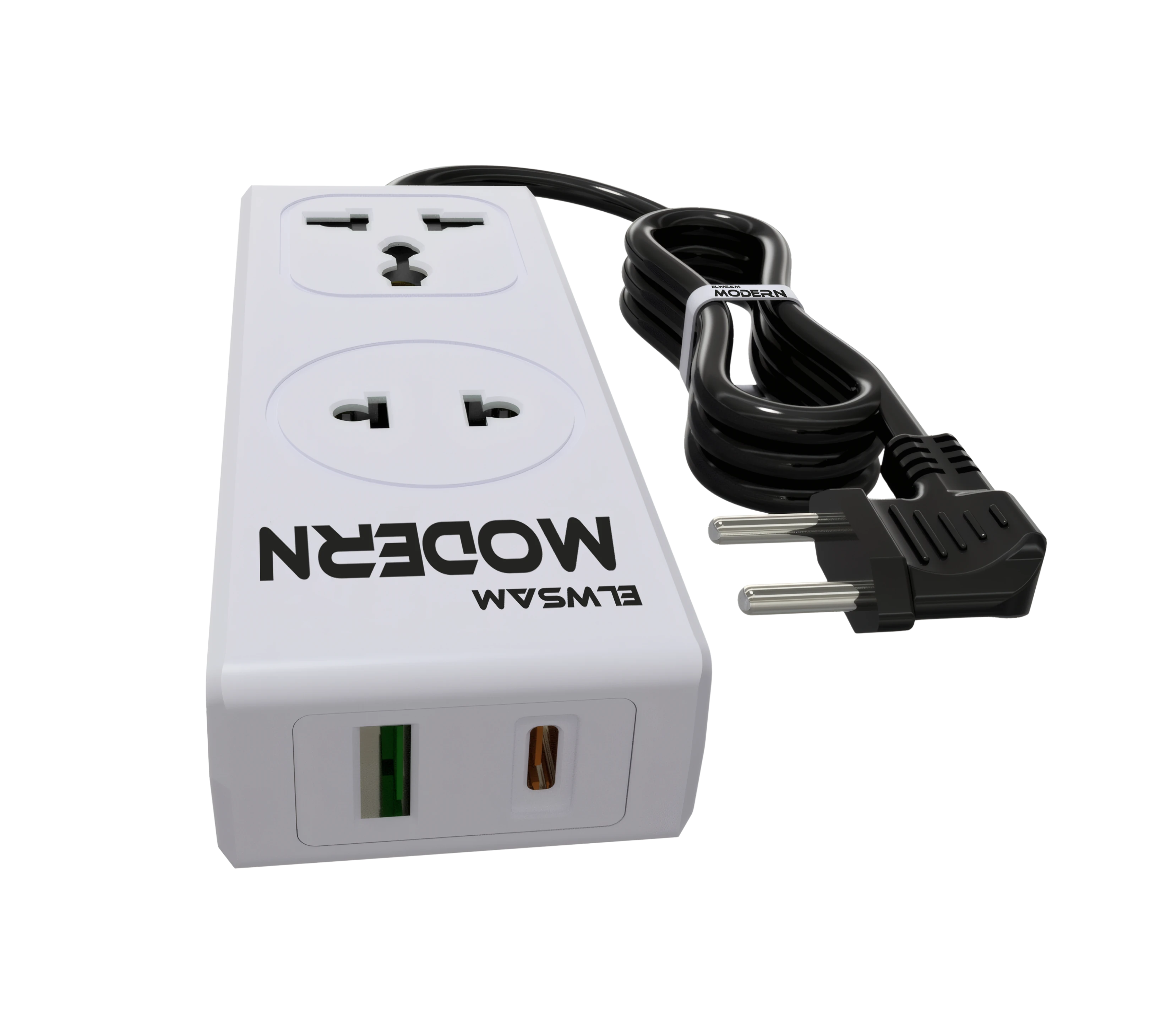 صورة مشترك ميني EU+UK أبيض 1.5 متر - صورة 3